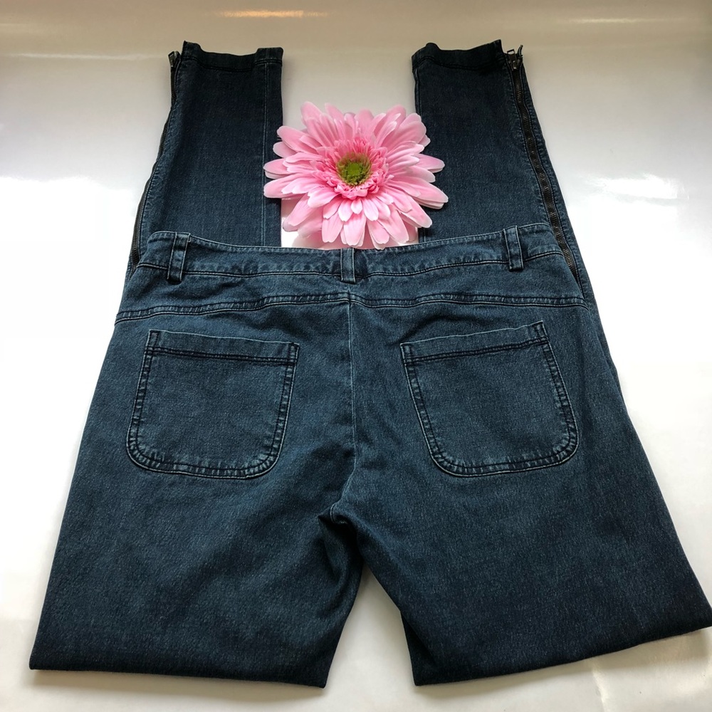 Vince Skinny Ankle Zip Denim Jeans - Picture 5 of 7